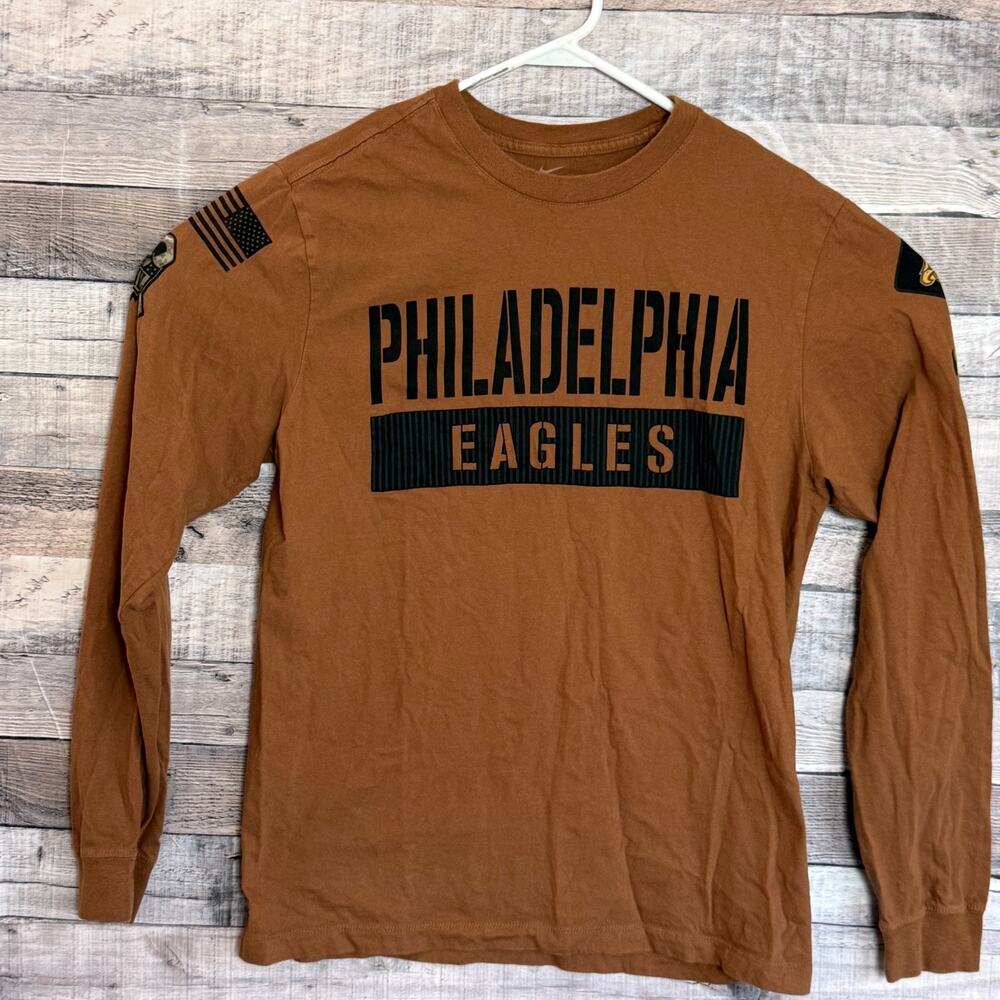 Philadelphia Eagles Nike Salute To Service Shirt Mens Medium Brown Football